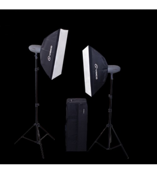 Visico VL-400 Plus Softbox Kit 2 Flash Head